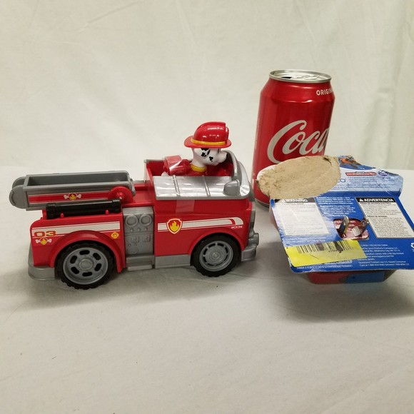 Fire Truck Paw Patrol Fire Engine Truck Dog Fireman Marshall & night light - Picture 2 of 7